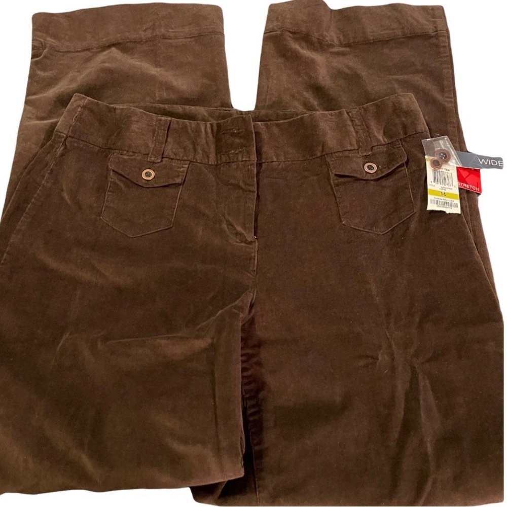 Style&Co. Wide Leg Corduroy Pants size 14